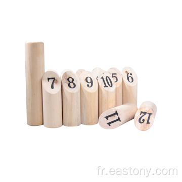 Jeu classique Kubb Jeux d&#39;extérieur Wooden Kubb